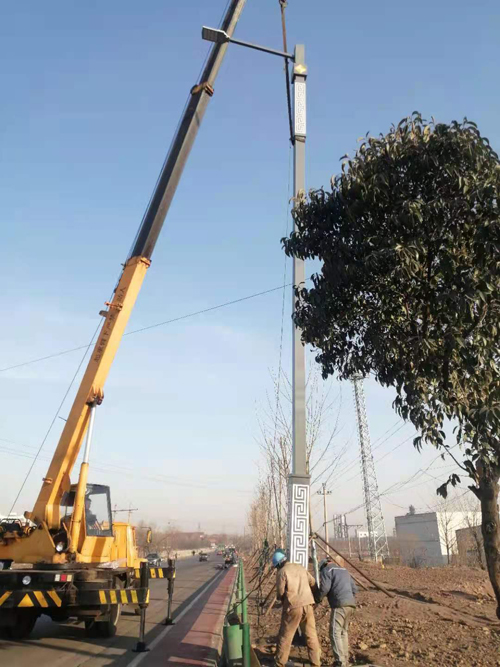 邯郸武安新金集团12米方管回纹200W工程